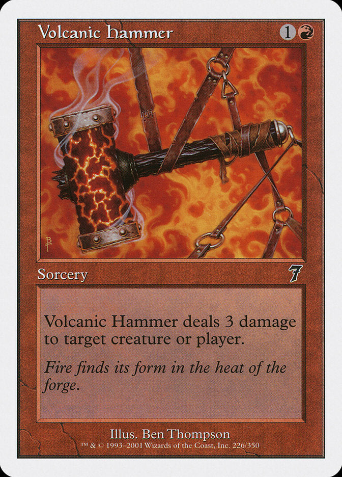 Volcanic Hammer [Seventh Edition] | Game Haven TX