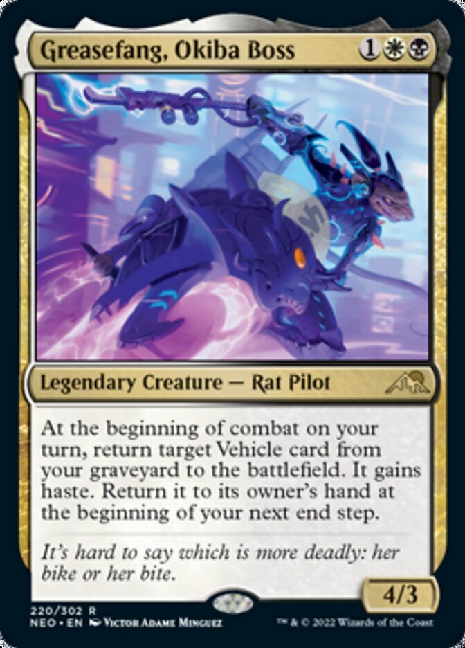 Greasefang, Okiba Boss [Kamigawa: Neon Dynasty] | Game Haven TX