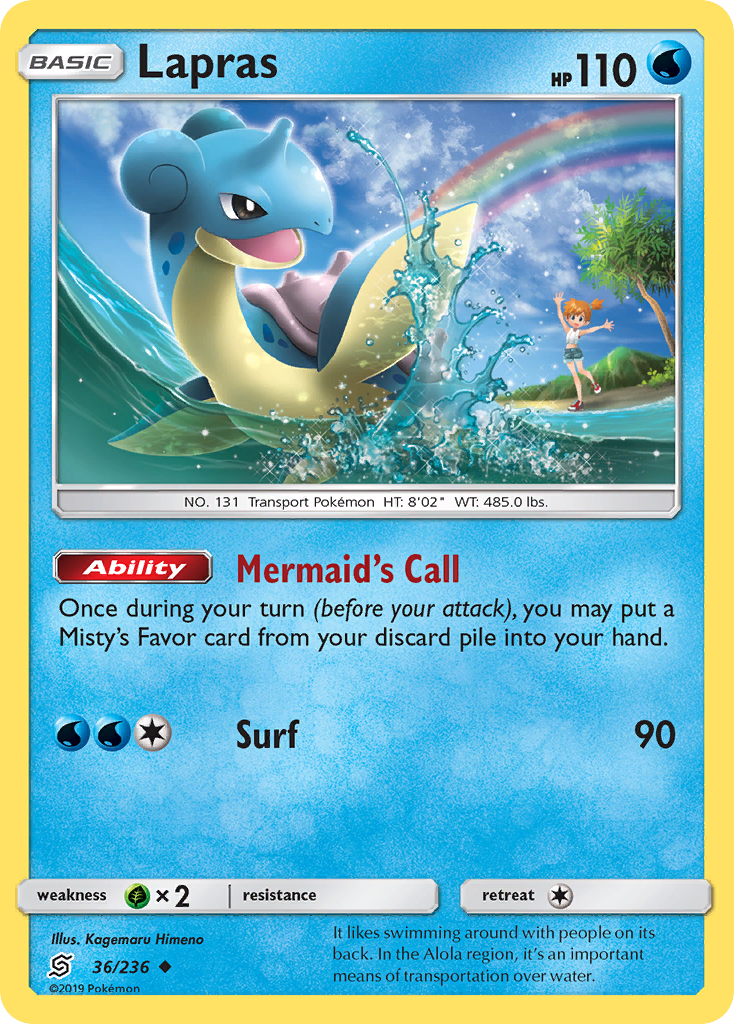 Lapras (36/236) [Sun & Moon: Unified Minds] | Game Haven TX