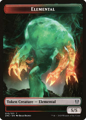 Elemental (008) // Elemental (010) Double-sided Token [Commander: Zendikar Rising Tokens] | Game Haven TX