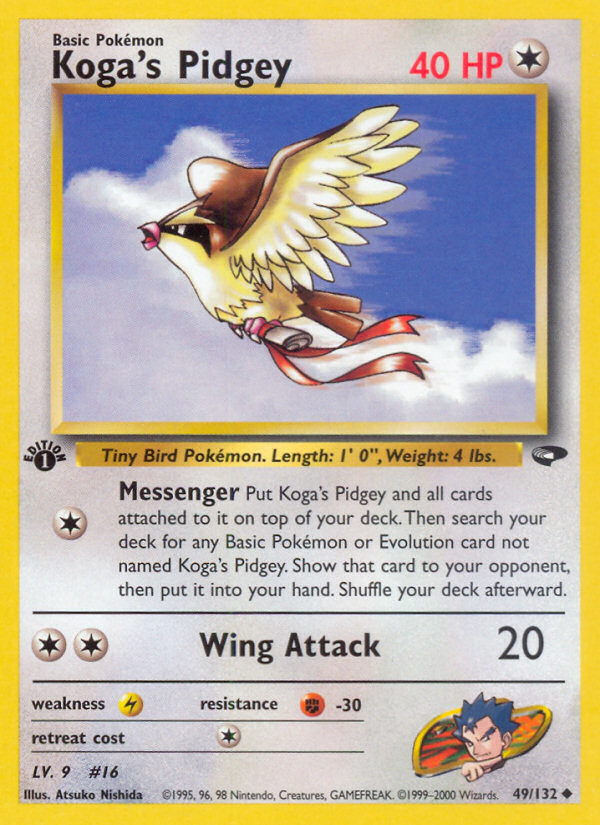 Koga's Pidgey (49/132) [Gym Challenge 1st Edition] | Game Haven TX