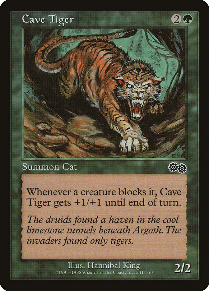 Cave Tiger [Urza's Saga] | Game Haven TX