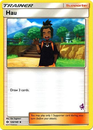 Hau (120/149) (Mewtwo Deck) [Battle Academy 2020] | Game Haven TX