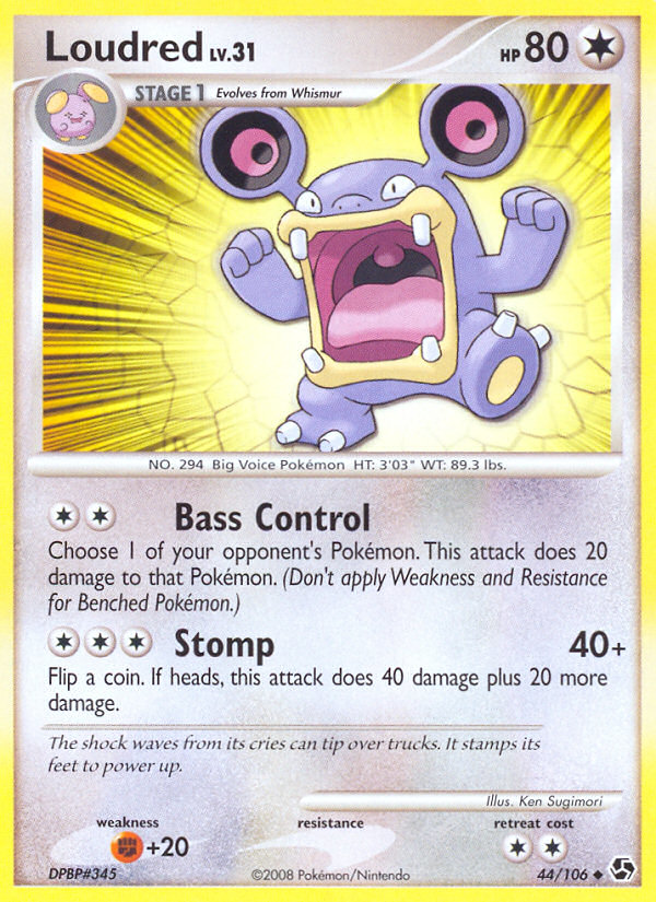 Loudred (44/106) [Diamond & Pearl: Great Encounters] | Game Haven TX