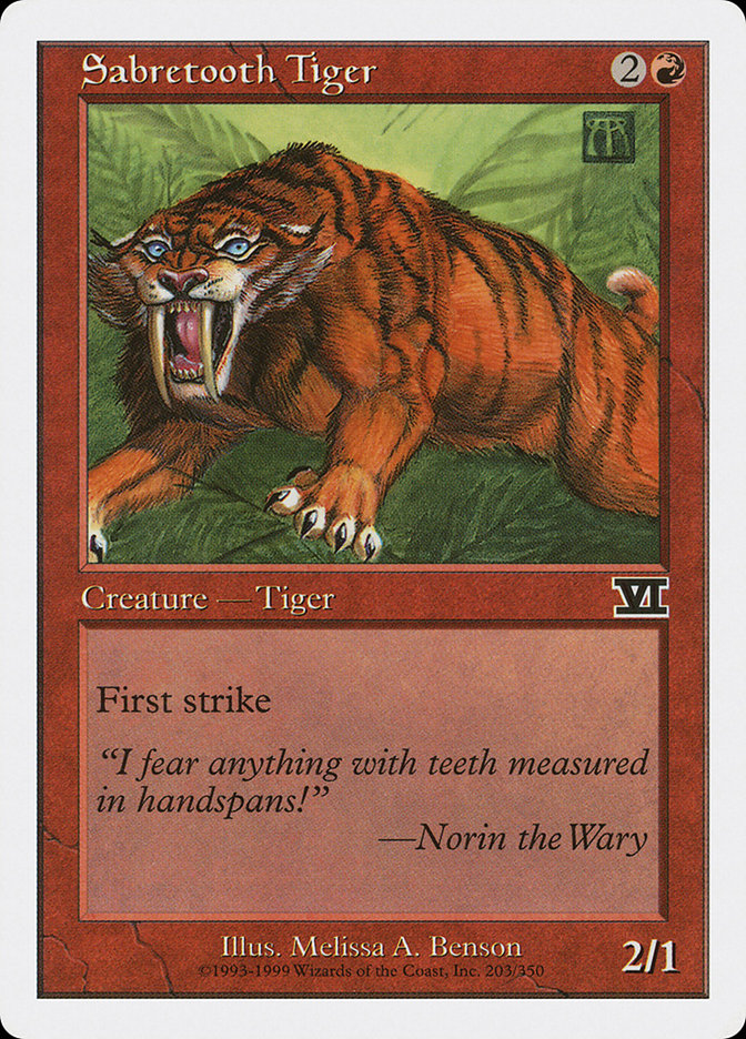 Sabretooth Tiger [Classic Sixth Edition] | Game Haven TX