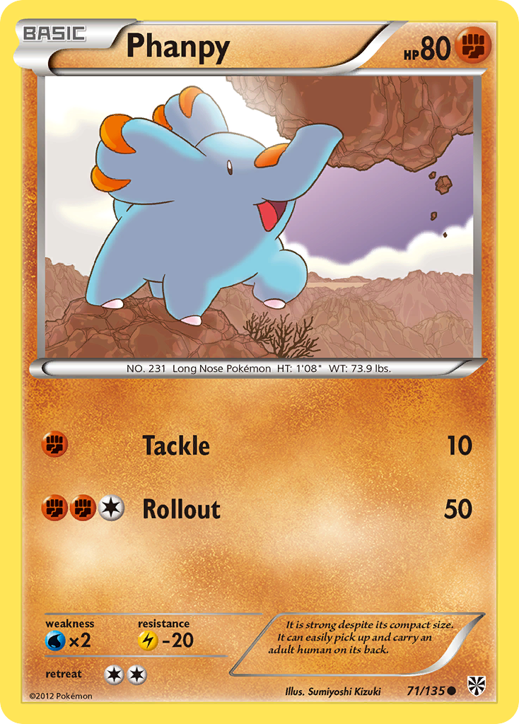 Phanpy (71/135) [Black & White: Plasma Storm] | Game Haven TX