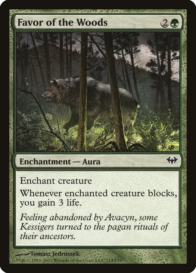 Favor of the Woods [Dark Ascension] | Game Haven TX