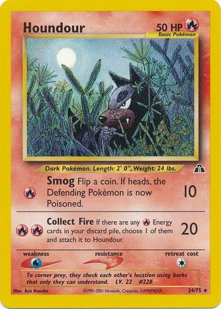 Houndour (24/75) [Neo Discovery Unlimited] | Game Haven TX