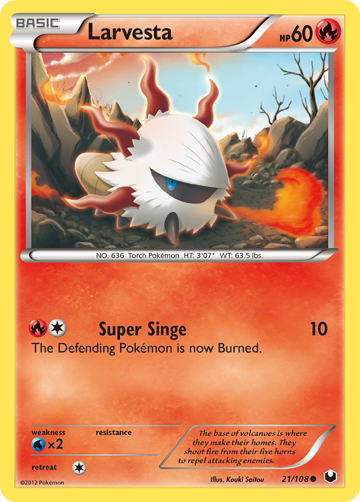 Larvesta (21/108) [Black & White: Dark Explorers] | Game Haven TX