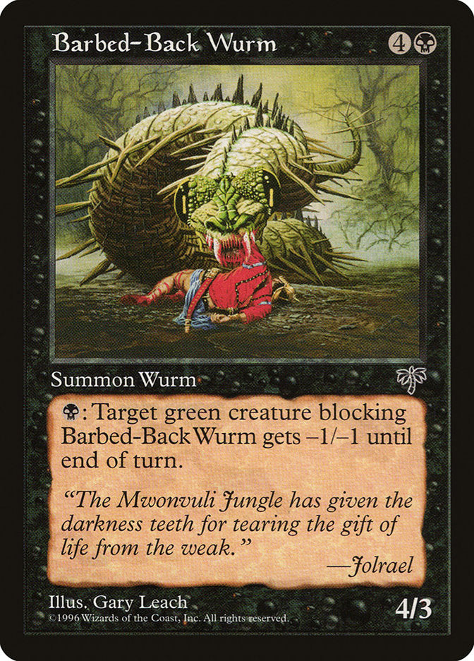 Barbed-Back Wurm [Mirage] | Game Haven TX
