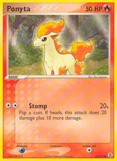 Ponyta (76/112) [EX: FireRed & LeafGreen] | Game Haven TX