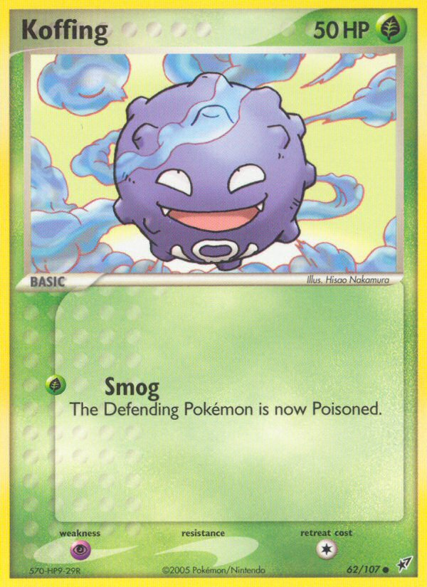 Koffing (62/107) [EX: Deoxys] | Game Haven TX