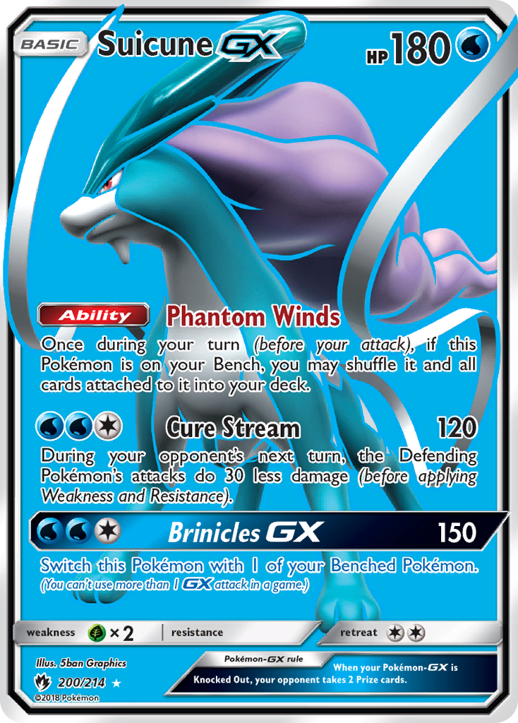 Suicune GX (200/214) [Sun & Moon: Lost Thunder] | Game Haven TX
