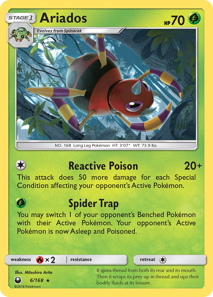 Ariados (6/168) [Sun & Moon: Celestial Storm] | Game Haven TX