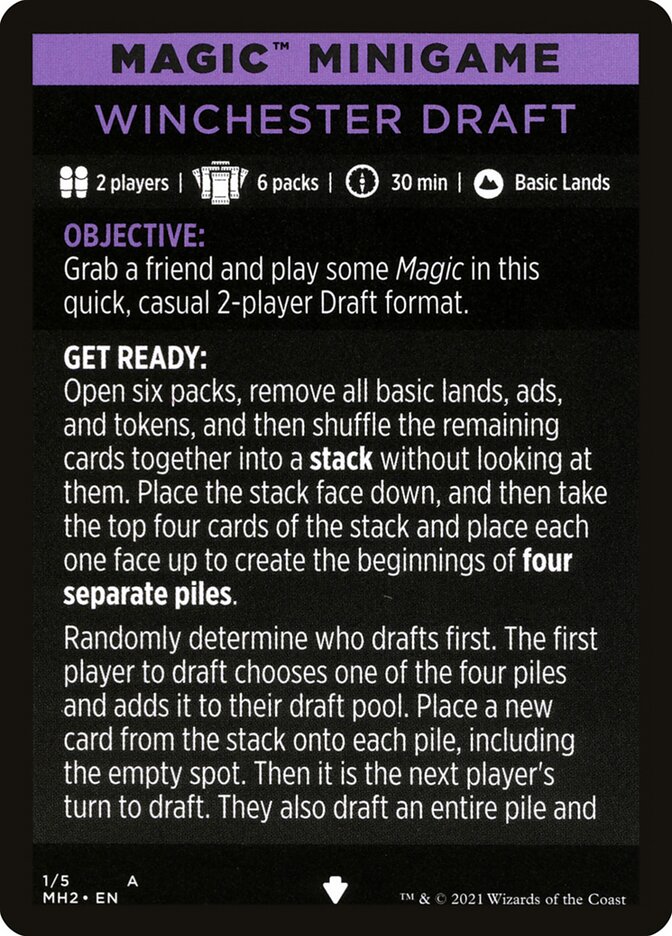 Winchester Draft (Magic Minigame) [Modern Horizons 2 Minigame] | Game Haven TX
