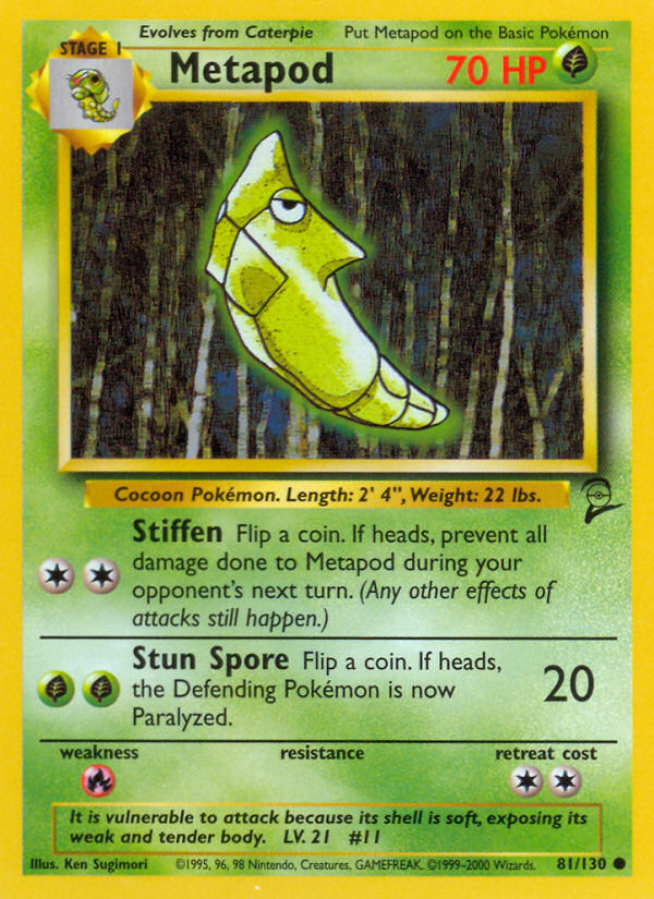 Metapod (81/130) [Base Set 2] | Game Haven TX