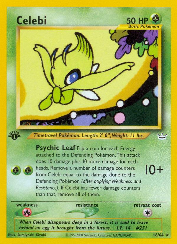 Celebi (16/64) [Neo Revelation 1st Edition] | Game Haven TX