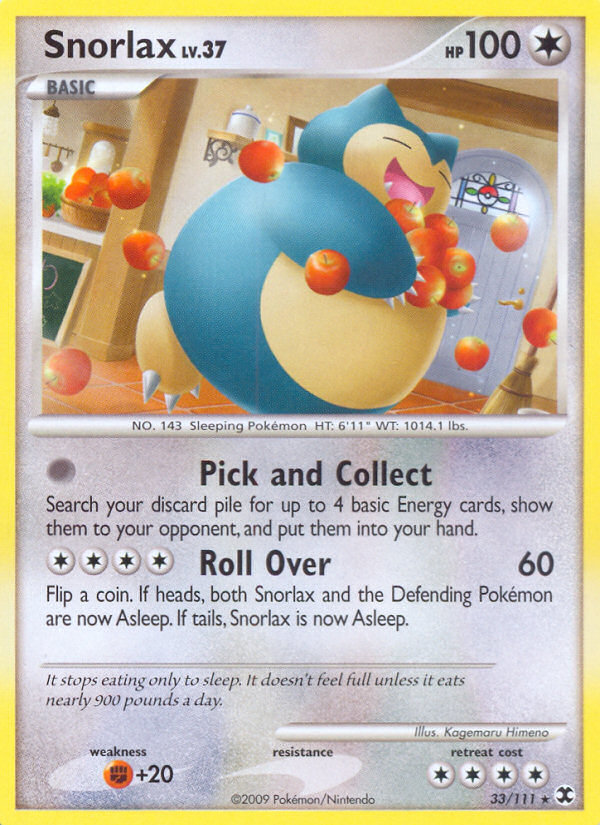 Snorlax (33/111) [Platinum: Rising Rivals] | Game Haven TX