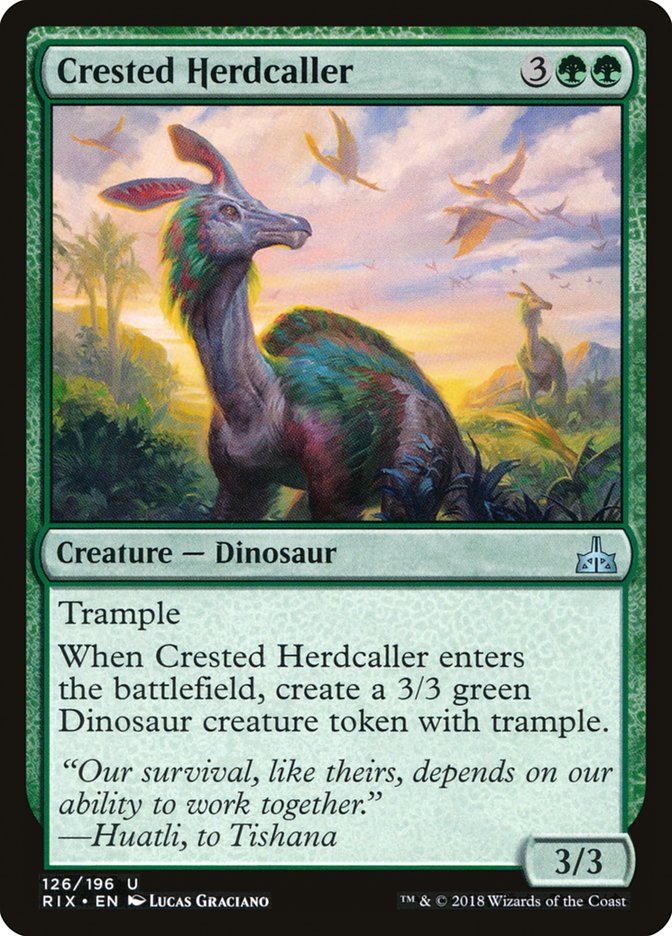 Crested Herdcaller [Rivals of Ixalan] | Game Haven TX
