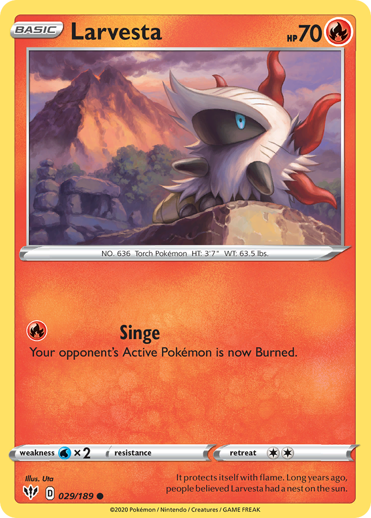 Larvesta (029/189) [Sword & Shield: Darkness Ablaze] | Game Haven TX