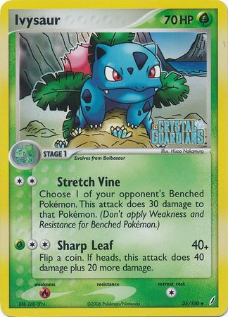 Ivysaur (35/100) (Stamped) [EX: Crystal Guardians] | Game Haven TX