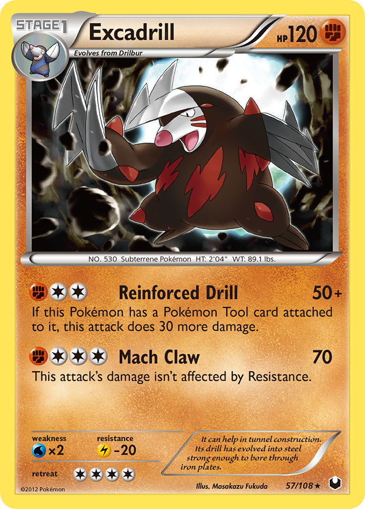 Excadrill (57/108) [Black & White: Dark Explorers] | Game Haven TX