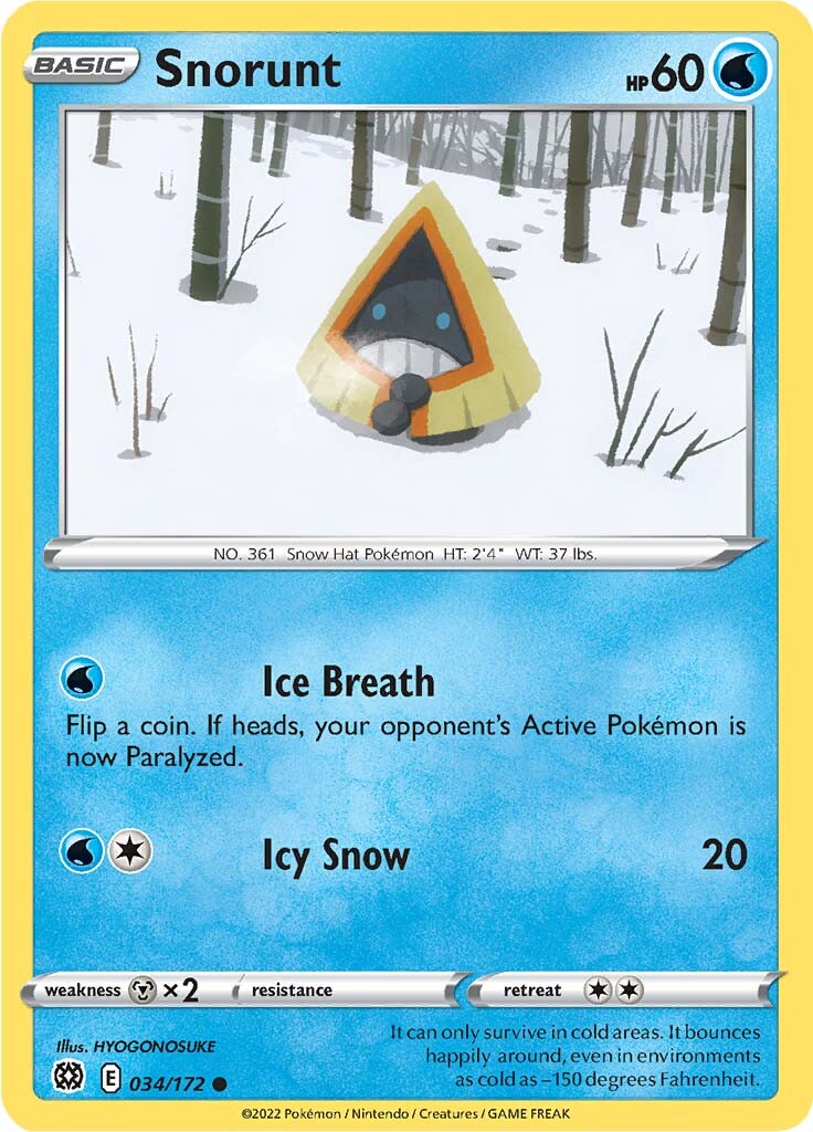 Snorunt (034/172) [Sword & Shield: Brilliant Stars] | Game Haven TX