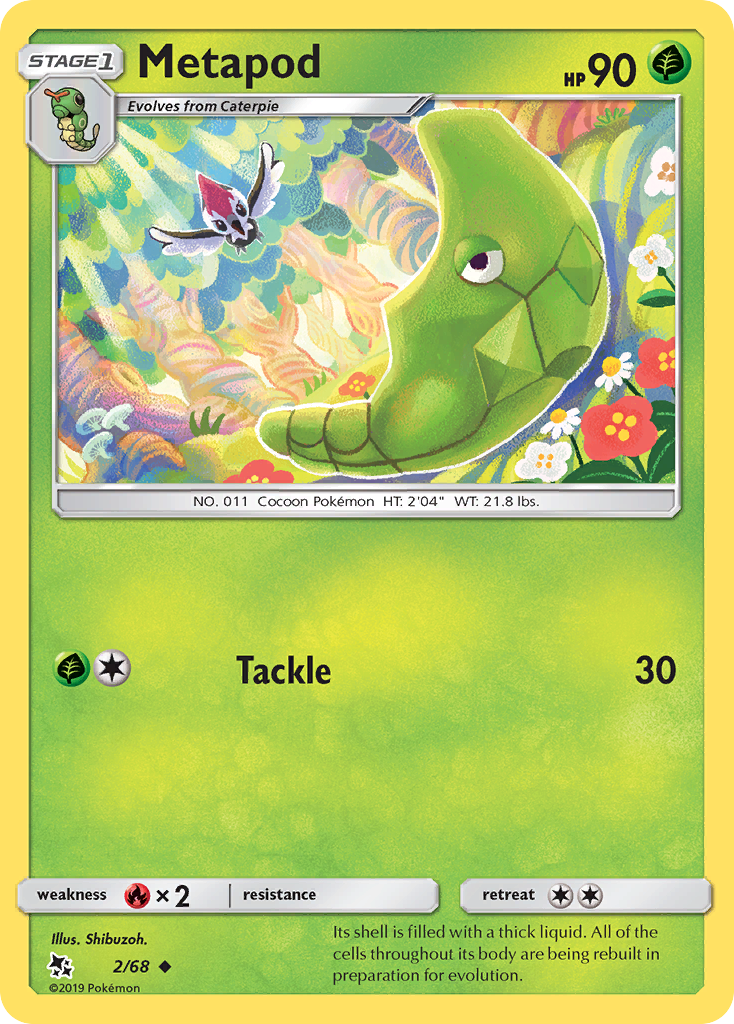 Metapod (2/68) [Sun & Moon: Hidden Fates] | Game Haven TX