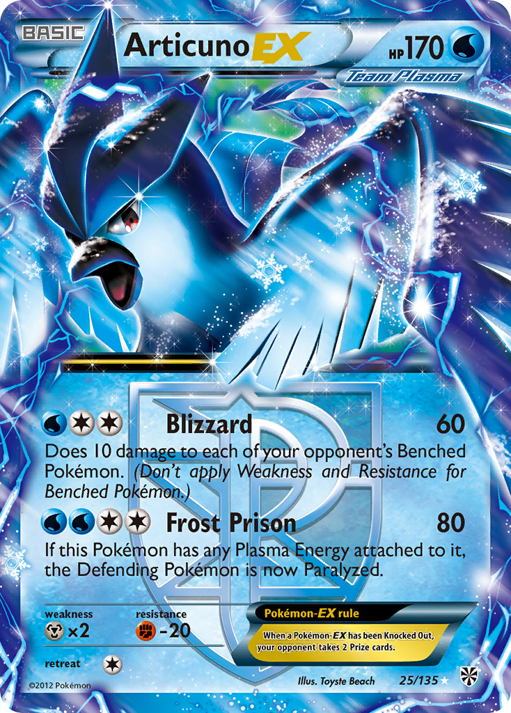 Articuno EX (25/135) [Black & White: Plasma Storm] | Game Haven TX