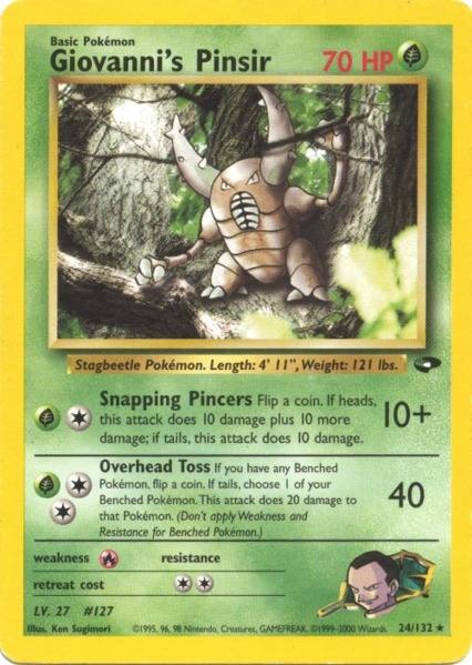 Giovanni's Pinsir (24/132) [Gym Challenge Unlimited] | Game Haven TX