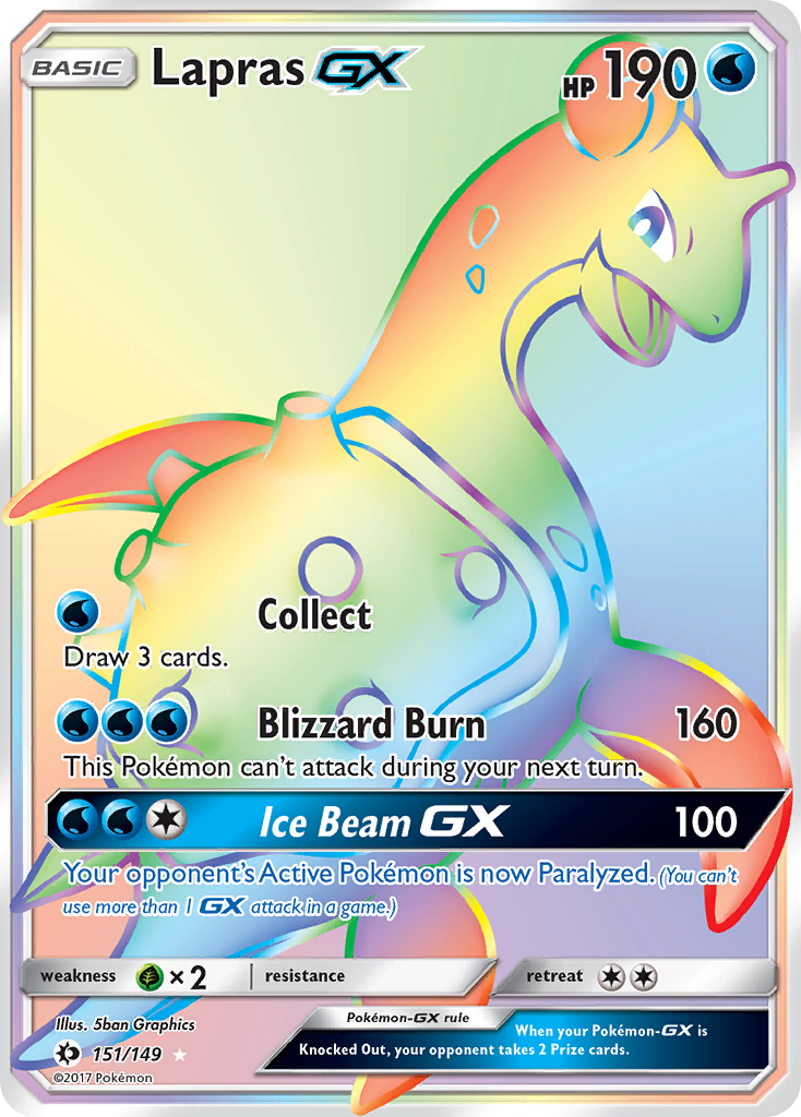 Lapras GX (151/149) [Sun & Moon: Base Set] | Game Haven TX