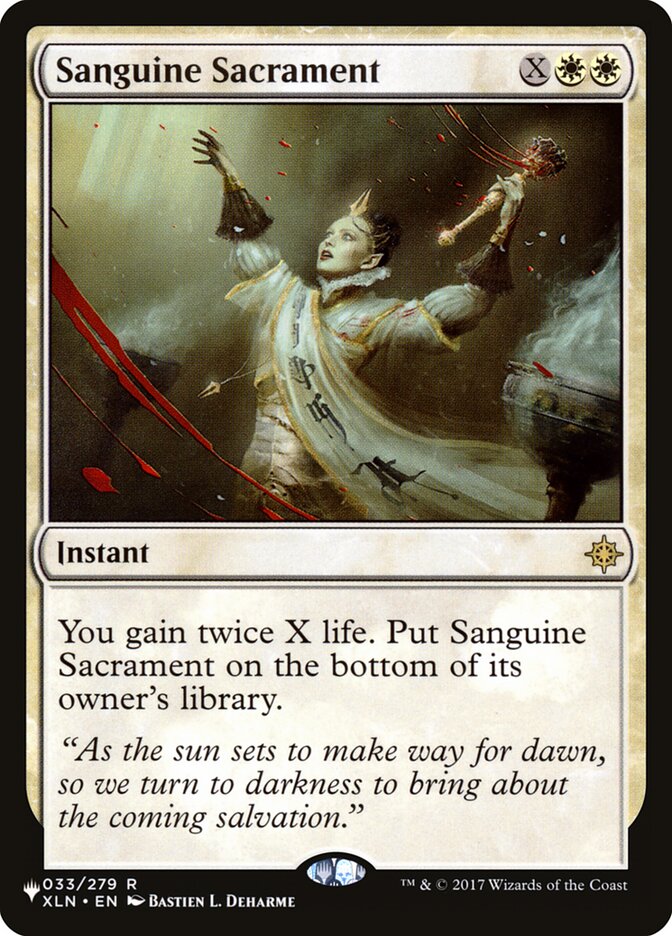 Sanguine Sacrament [The List] | Game Haven TX