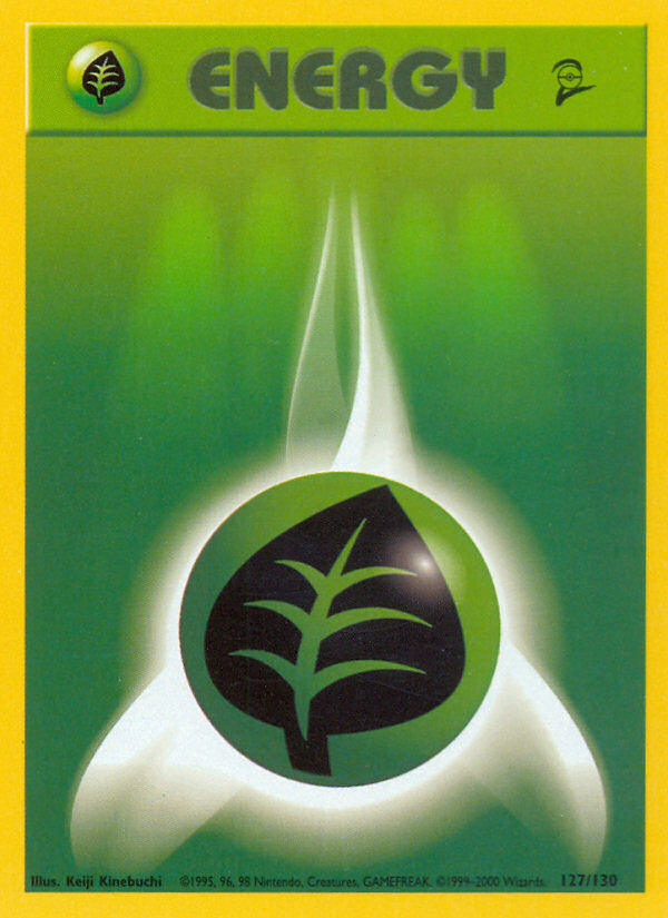 Grass Energy (127/130) [Base Set 2] | Game Haven TX