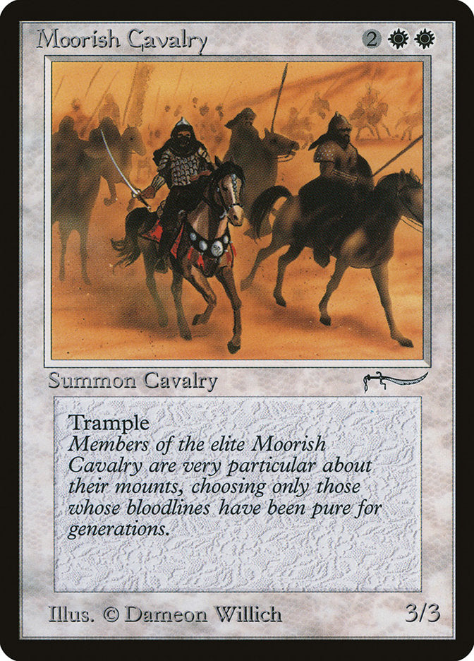 Moorish Cavalry (Dark Mana Cost) [Arabian Nights] | Game Haven TX