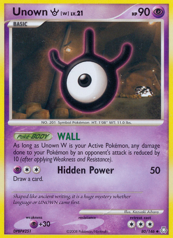 Unown W (80/146) [Diamond & Pearl: Legends Awakened] | Game Haven TX