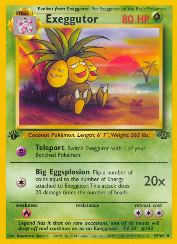 Exeggutor (35/64) [Jungle 1st Edition] | Game Haven TX