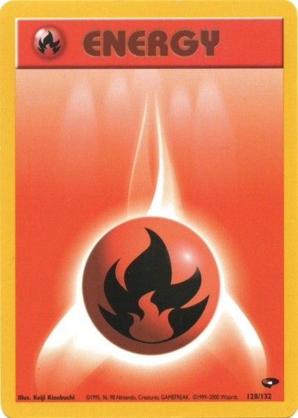 Fire Energy (128/132) [Gym Challenge Unlimited] | Game Haven TX