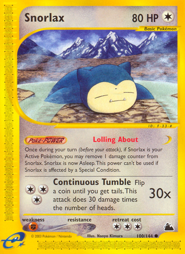 Snorlax (100/144) [Skyridge] | Game Haven TX