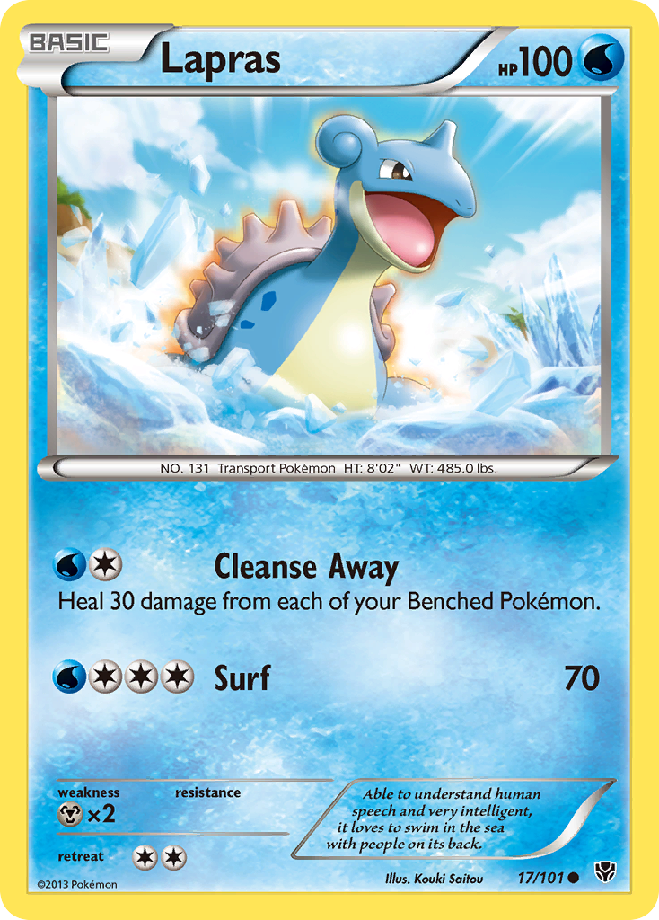 Lapras (17/101) [Black & White: Plasma Blast] | Game Haven TX