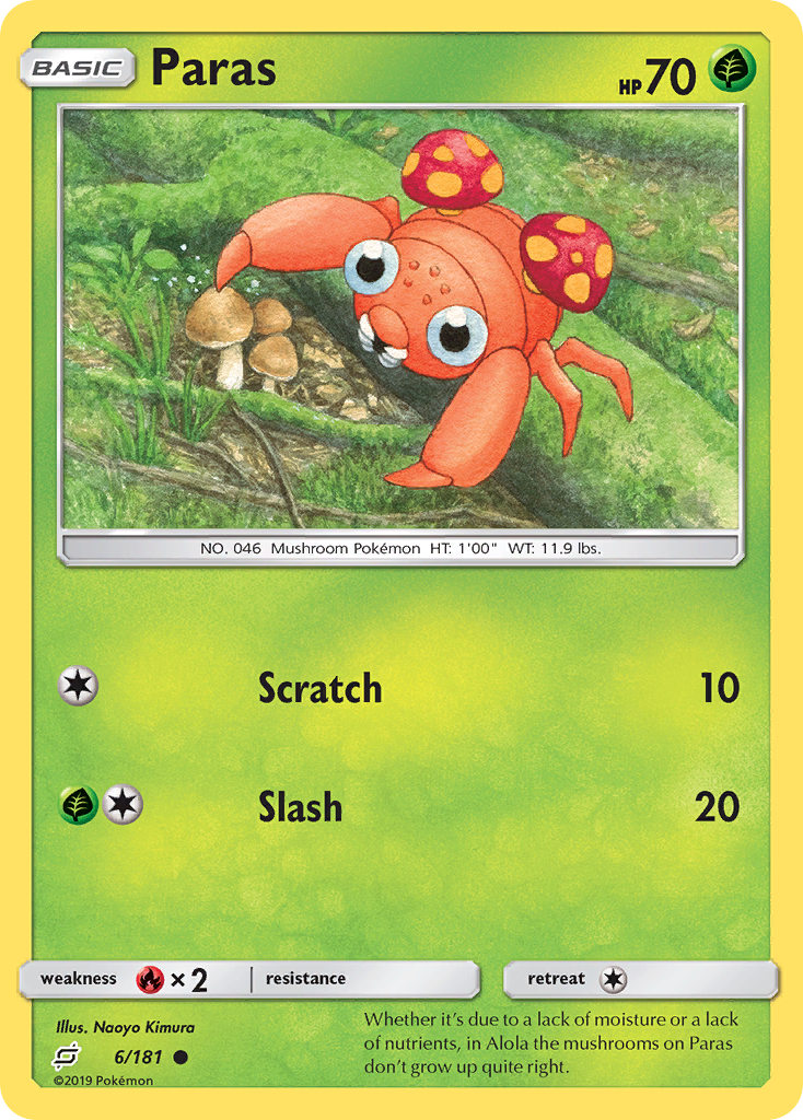 Paras (6/181) [Sun & Moon: Team Up] | Game Haven TX