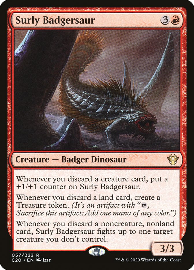 Surly Badgersaur [Commander 2020] | Game Haven TX
