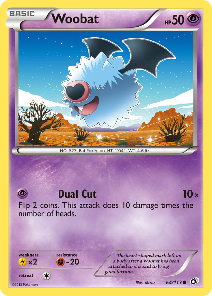 Woobat (64/113) [Black & White: Legendary Treasures] | Game Haven TX