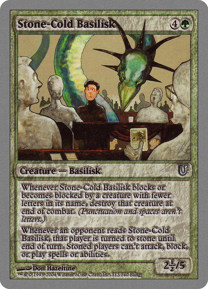 Stone-Cold Basilisk [Unhinged] | Game Haven TX