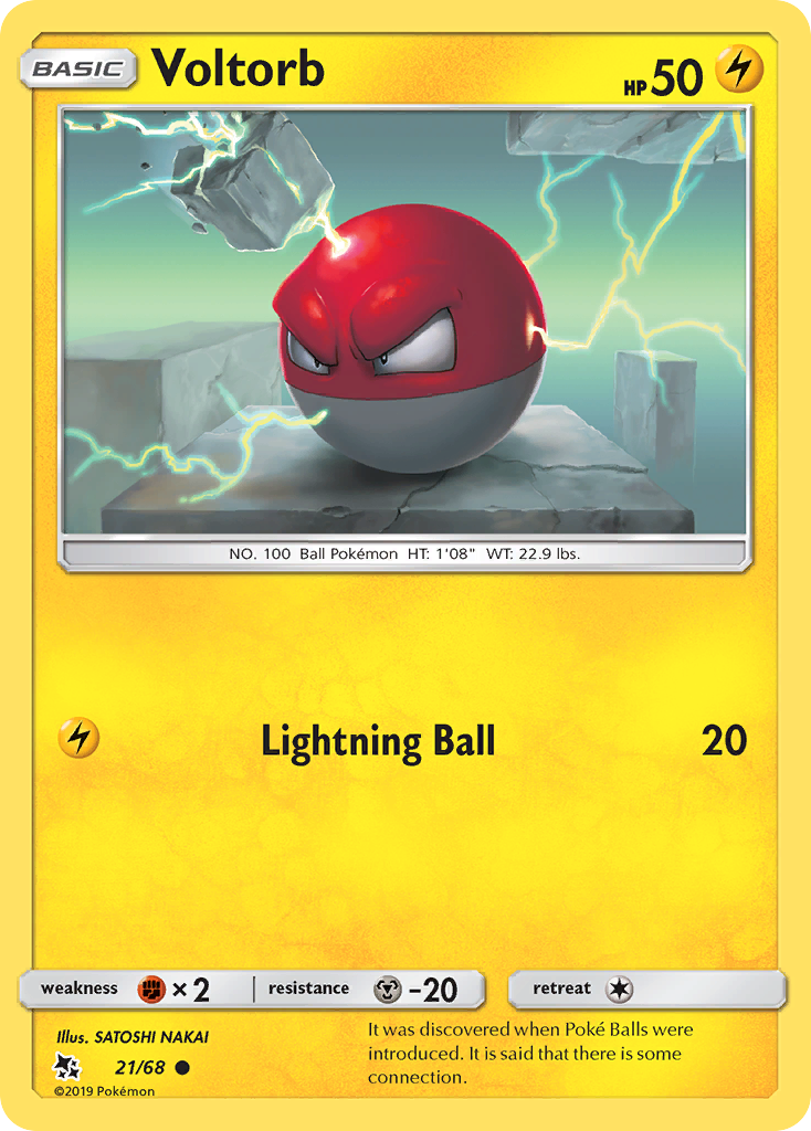 Voltorb (21/68) [Sun & Moon: Hidden Fates] | Game Haven TX