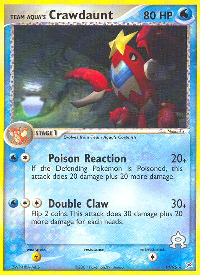 Team Aqua's Crawdaunt (14/95) [EX: Team Magma vs Team Aqua] | Game Haven TX