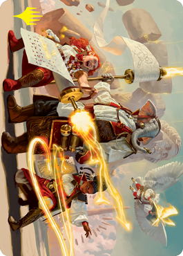 Lorehold Command Art Card (Gold-Stamped Signature) [Strixhaven: School of Mages Art Series] | Game Haven TX