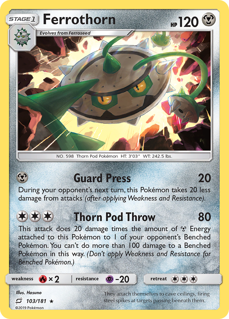 Ferrothorn (103/181) [Sun & Moon: Team Up] | Game Haven TX