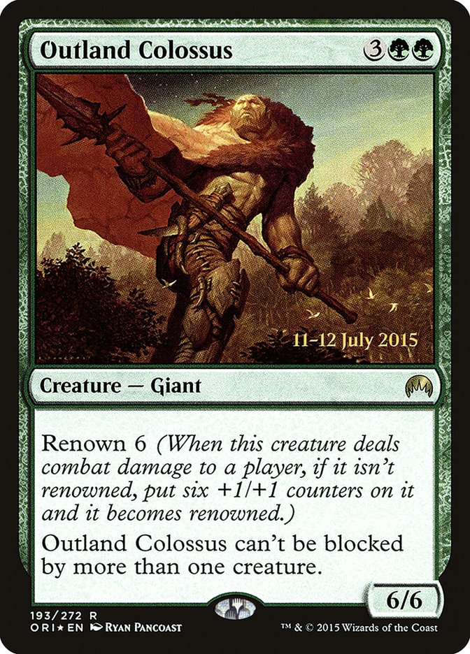 Outland Colossus [Magic Origins Promos] | Game Haven TX