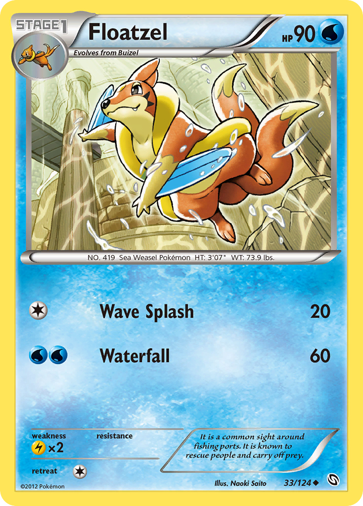 Floatzel (33/124) [Black & White: Dragons Exalted] | Game Haven TX