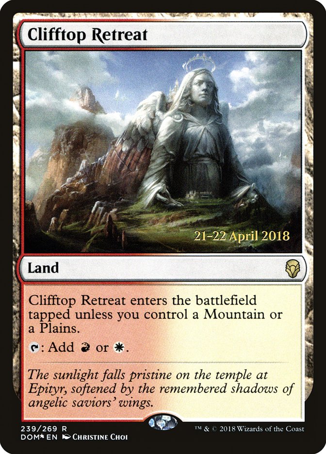 Clifftop Retreat [Dominaria Promos] | Game Haven TX